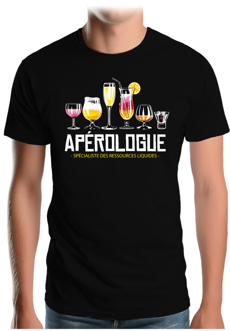 T-Shirt Homme Alcool, le spécialiste de l'apéro