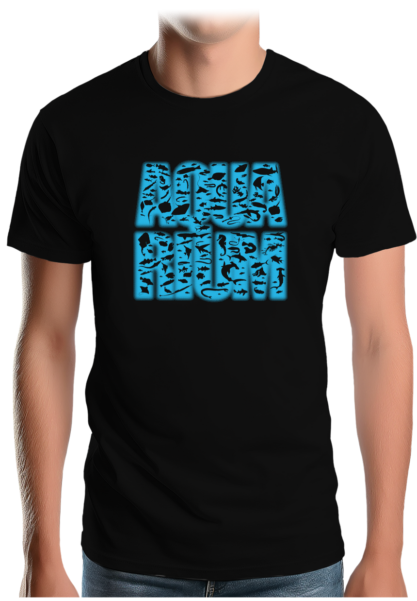 T-Shirt Homme Aquarium avec des poissons