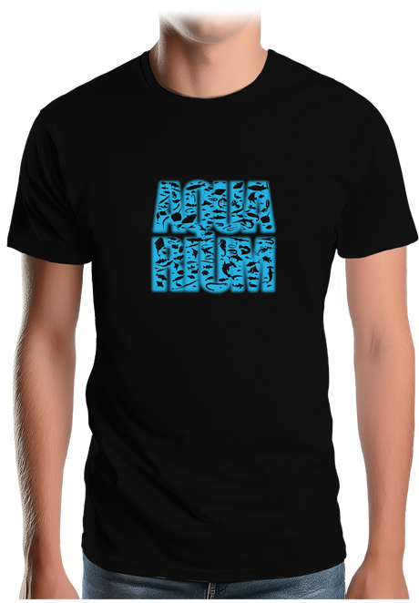 T-Shirt Homme Aquarium Multi Poisson