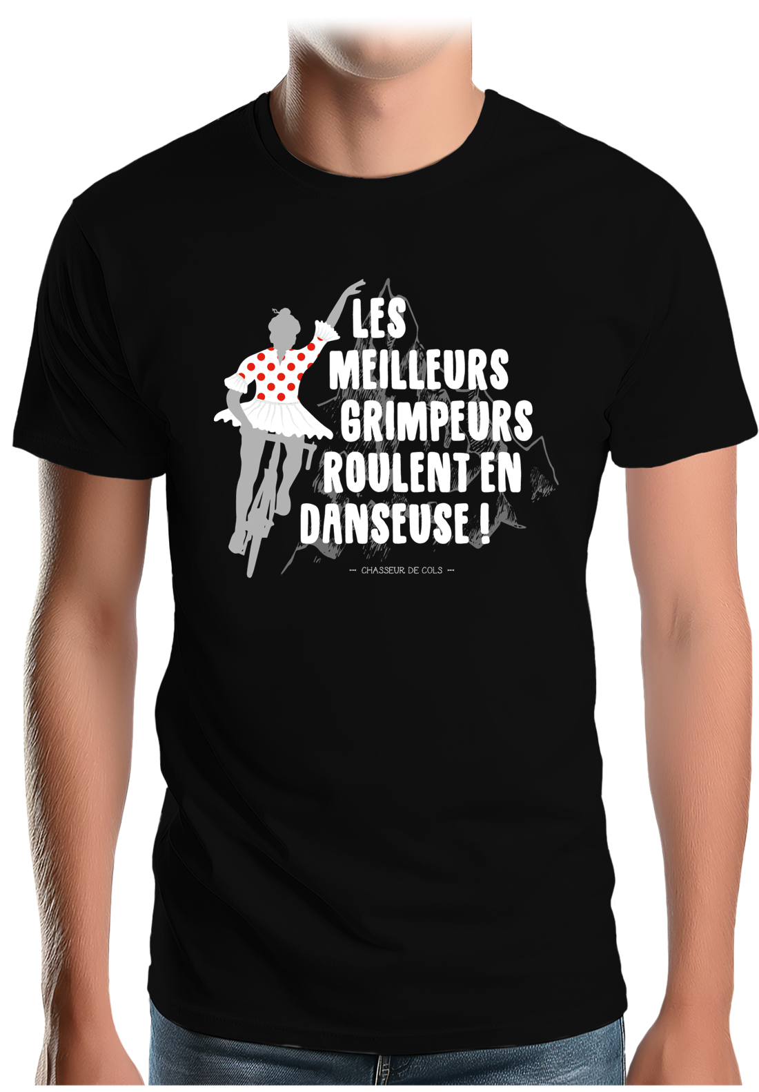 T-Shirt Homme Les meilleurs grimpeurs roulent en danseuse