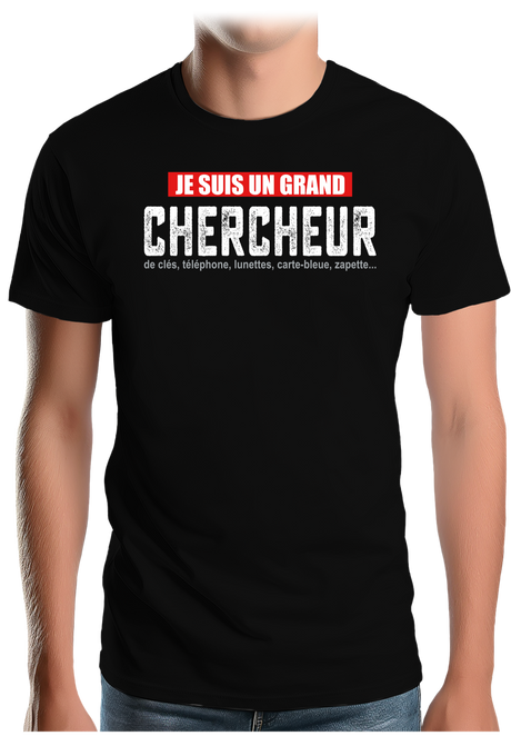 T-Shirt Homme Je suis un grand chercheur à la retraite