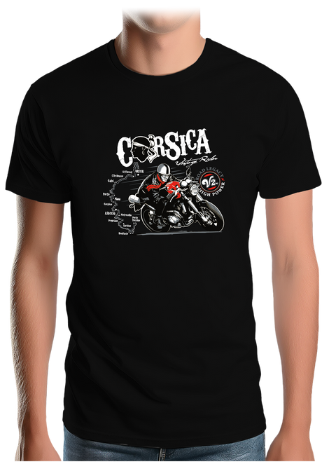 T-Shirt Homme Tour de corse en moto