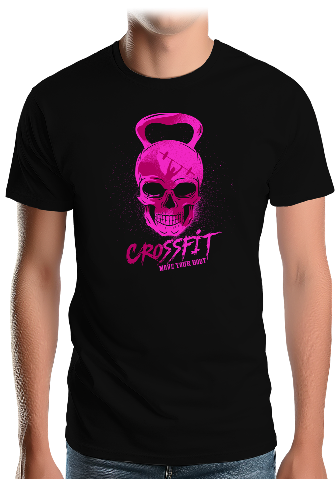 T-Shirt Homme Crossfit fluo