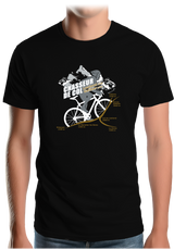 T-Shirt Homme Vélo Chasseur de Col Lautaret Galibier