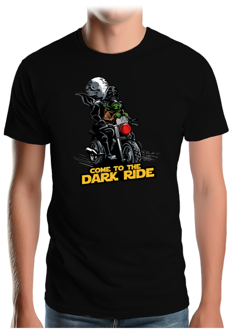 T-Shirt Homme Come to the dark ride en moto