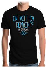 T-Shirt Homme On voit ça demain ? Là j'ai plage