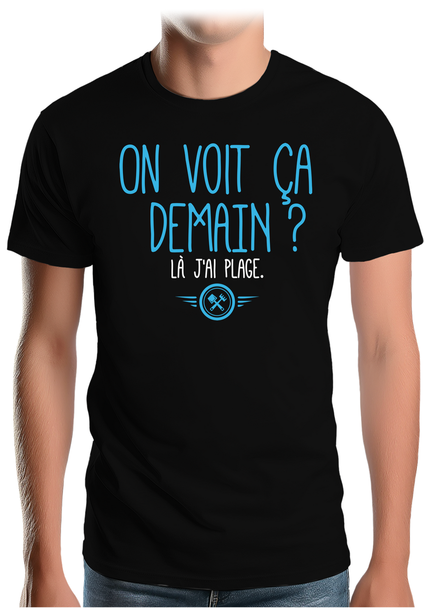 T-Shirt Homme J'peux pas là j'ai plage