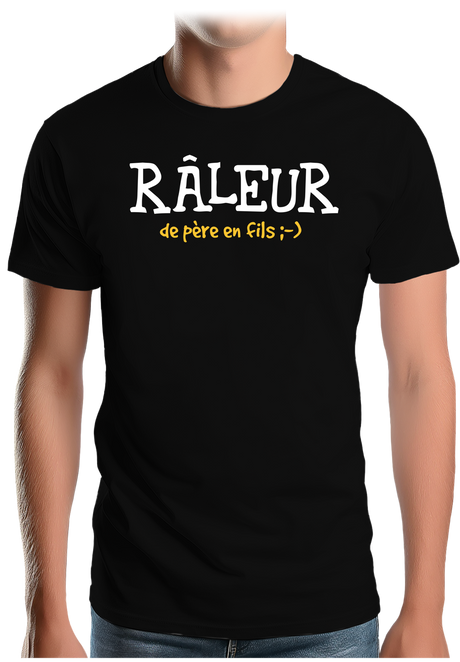 T-Shirt Homme Râleur de père en fils