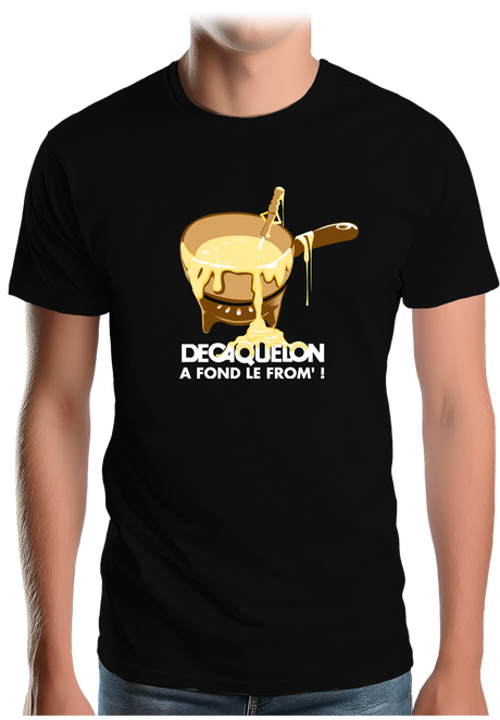 T-Shirt Homme Decaquelon à fond le fromage