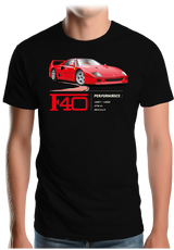 T-Shirt Homme F40 le V8 iconique