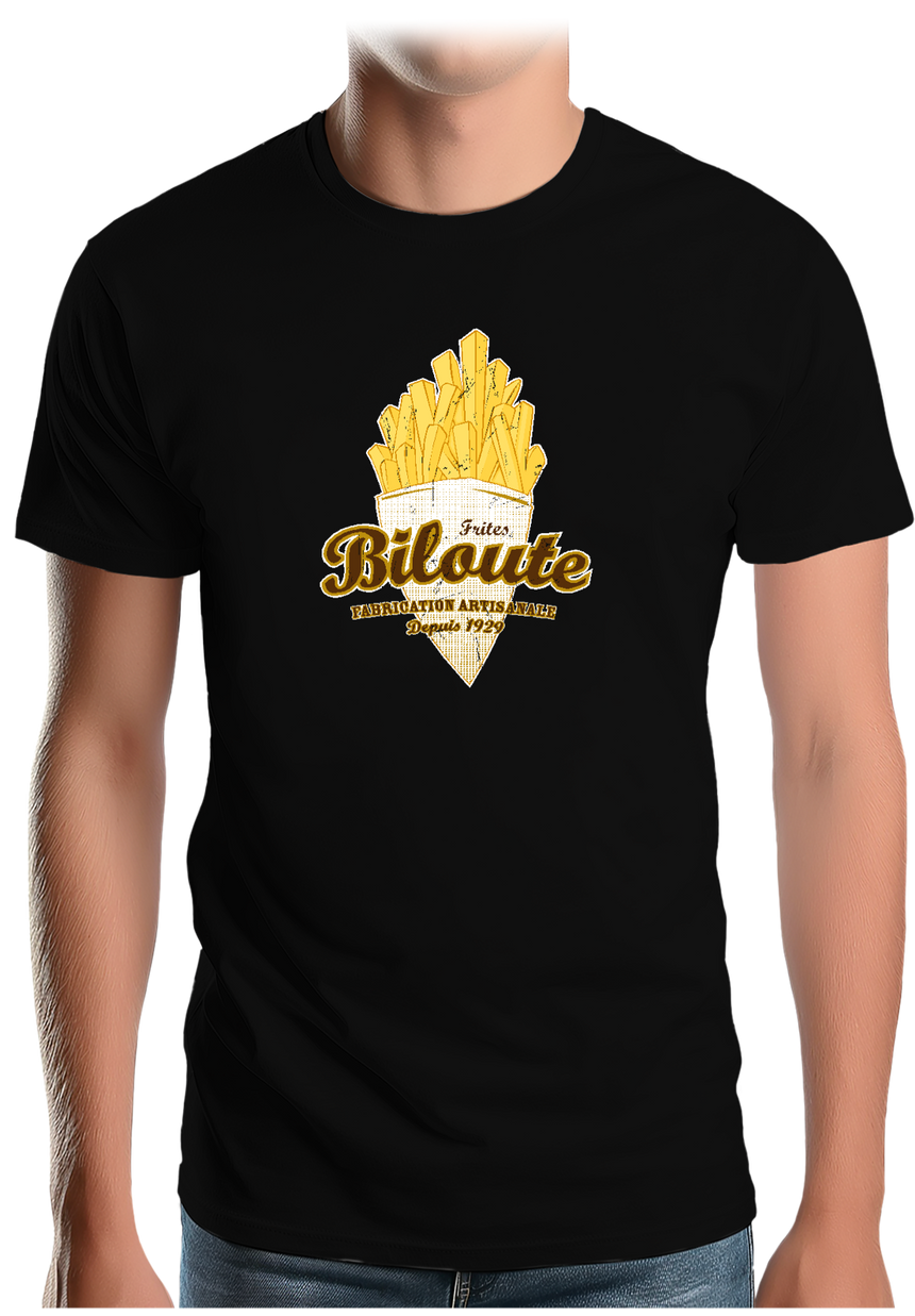 T-Shirt Homme Cornet de frites biloute