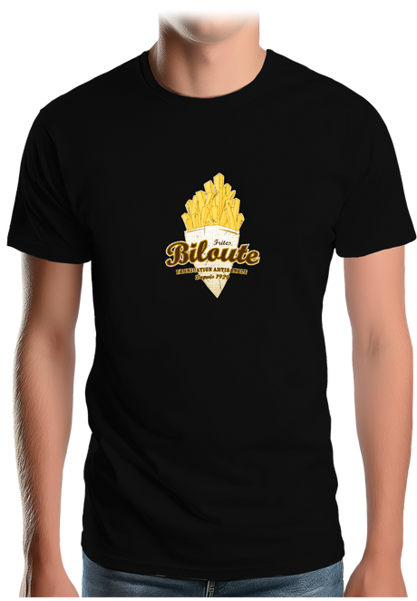 T-Shirt Homme Cornet de frites biloute