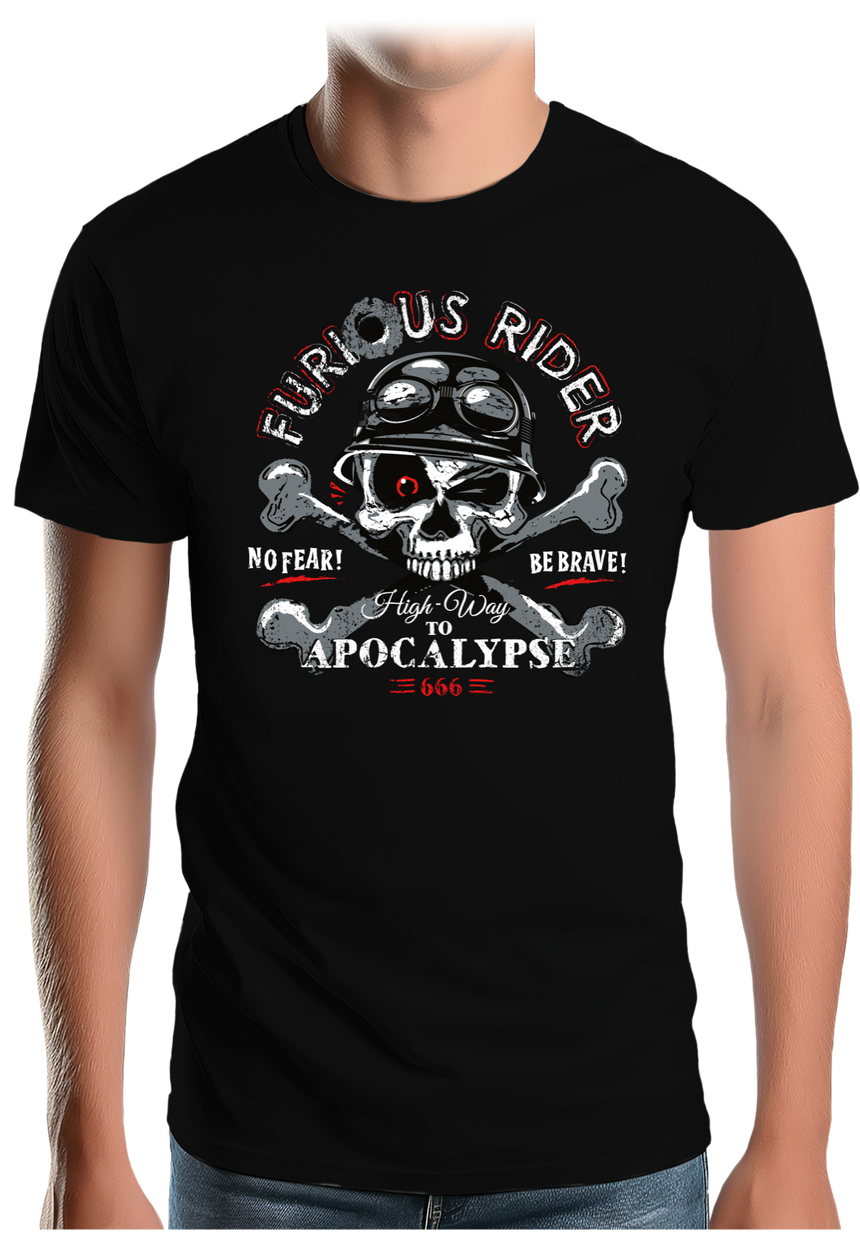 T-Shirt Homme Apocalypse furious rider moto