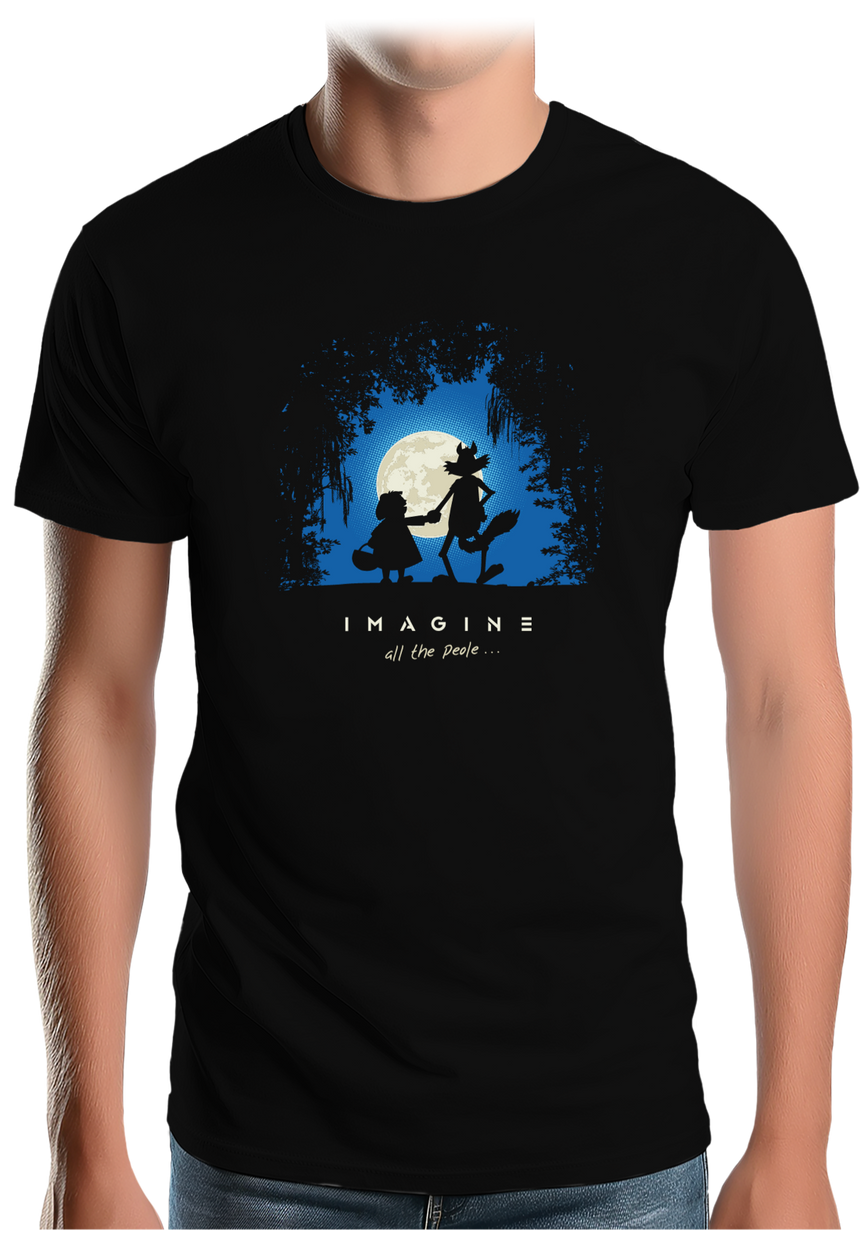 T-Shirt Homme Conte loup et chaperon rouge