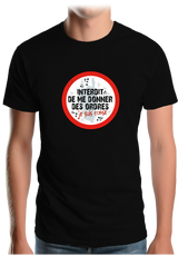 T-Shirt Homme Corse interdit de me donner des ordres
