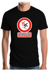 T-Shirt Homme Interdiction de me doubler