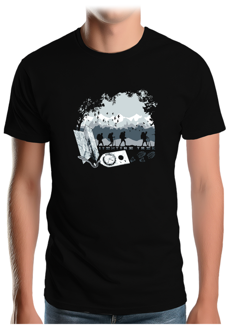 T-Shirt Homme Trek Aventure, la randonnée