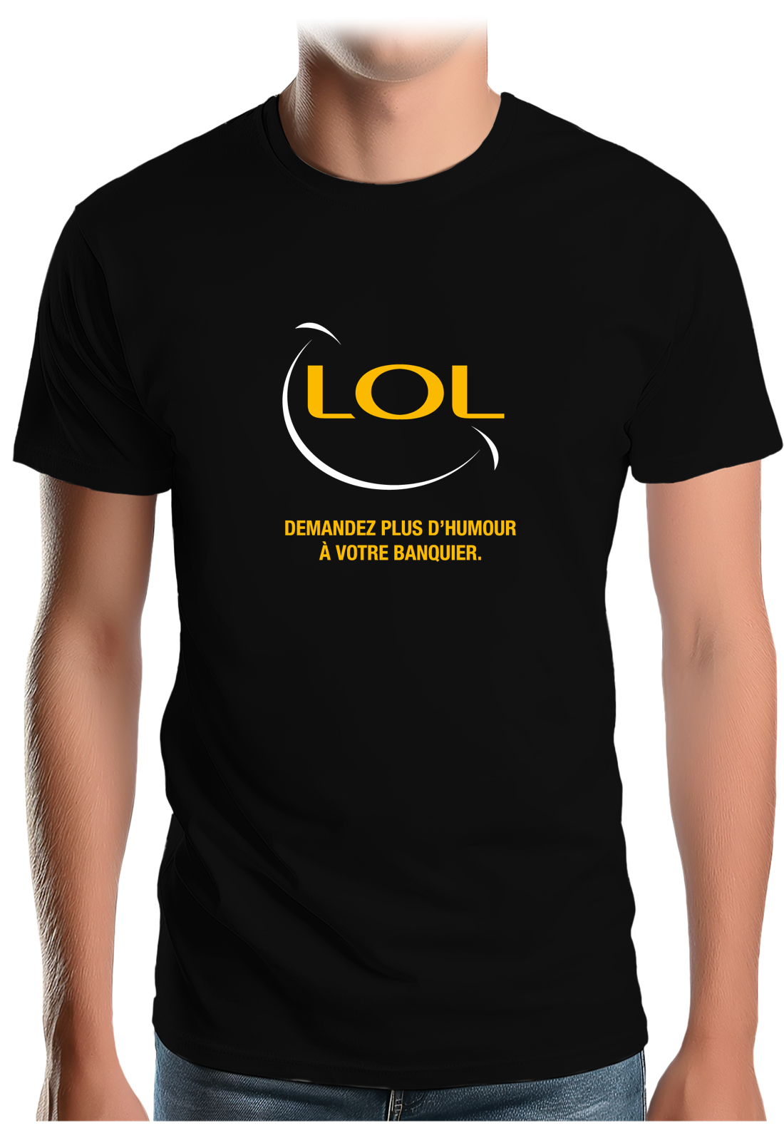 T-Shirt Homme Lol Banque