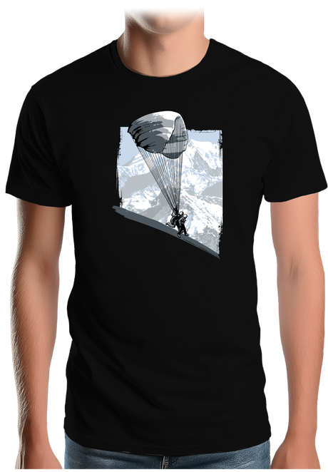 T-Shirt Homme Parapente En Bi Place