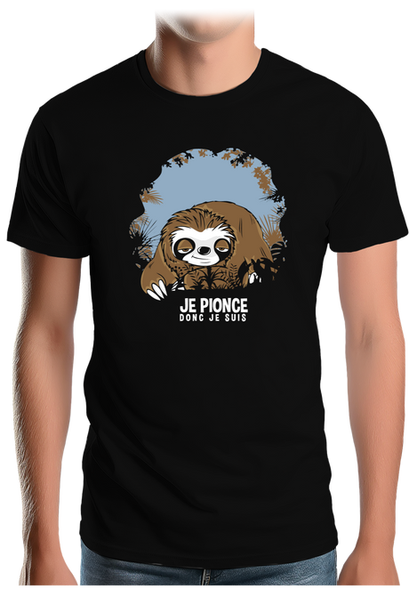 T-Shirt Homme Je pionce donc je suis