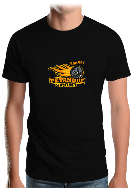 T-Shirt Homme Une pétanque à l'américaine