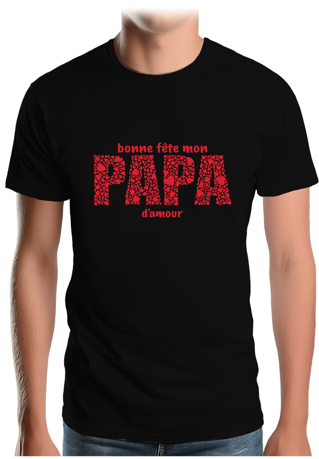 T-Shirt Homme Bonne fête papa d'amour