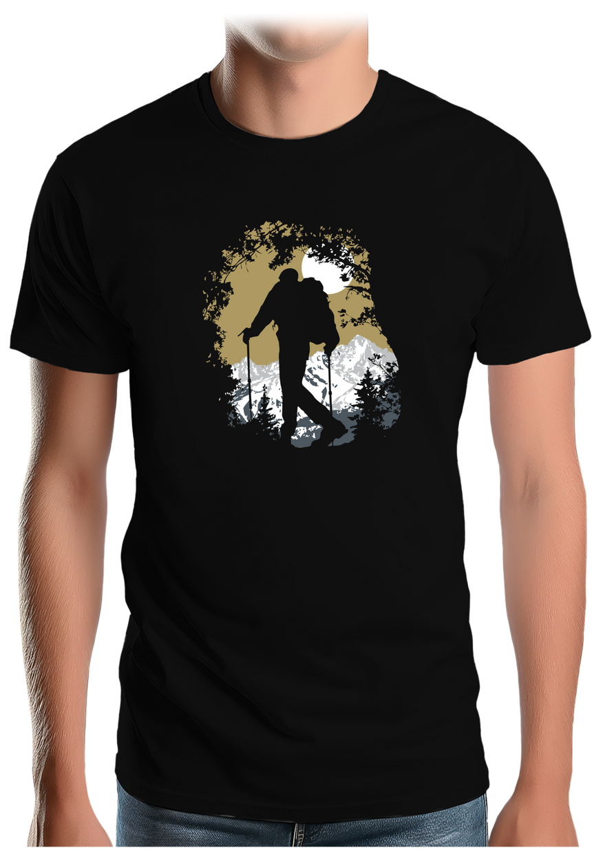 T-Shirt Homme Randonneur Lune