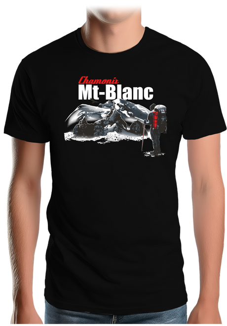 T-Shirt Homme Chamonix mont blanc rando aiguille du midi