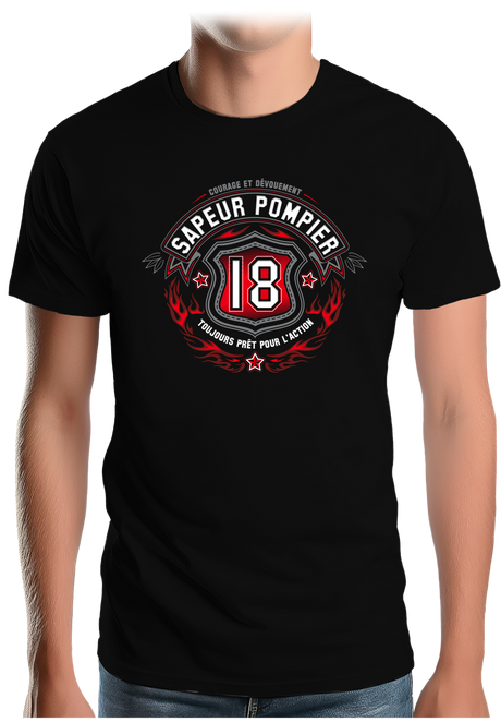 T-Shirt Homme Sapeur pompier