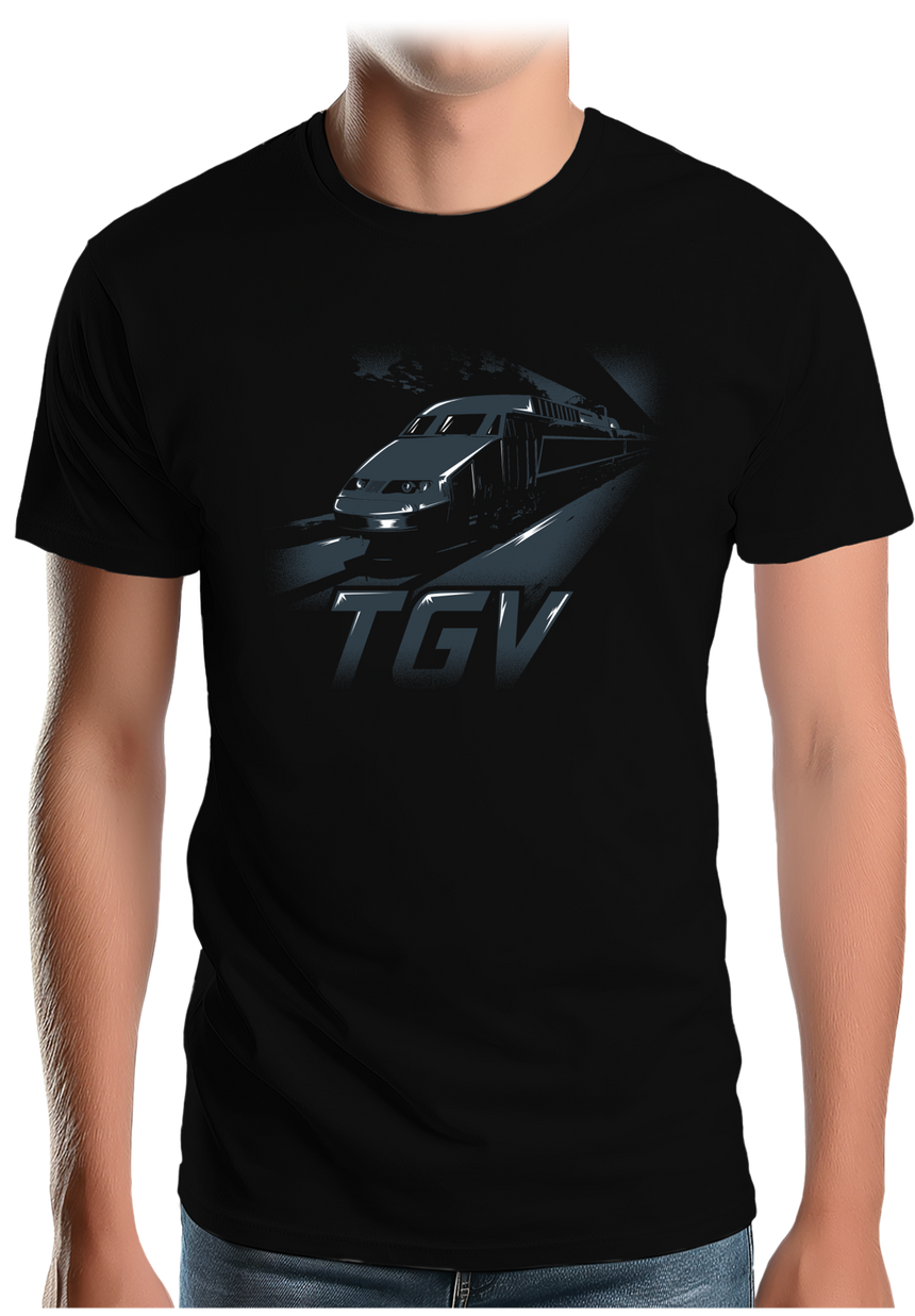 T-Shirt Homme Train grande vitesse TGV