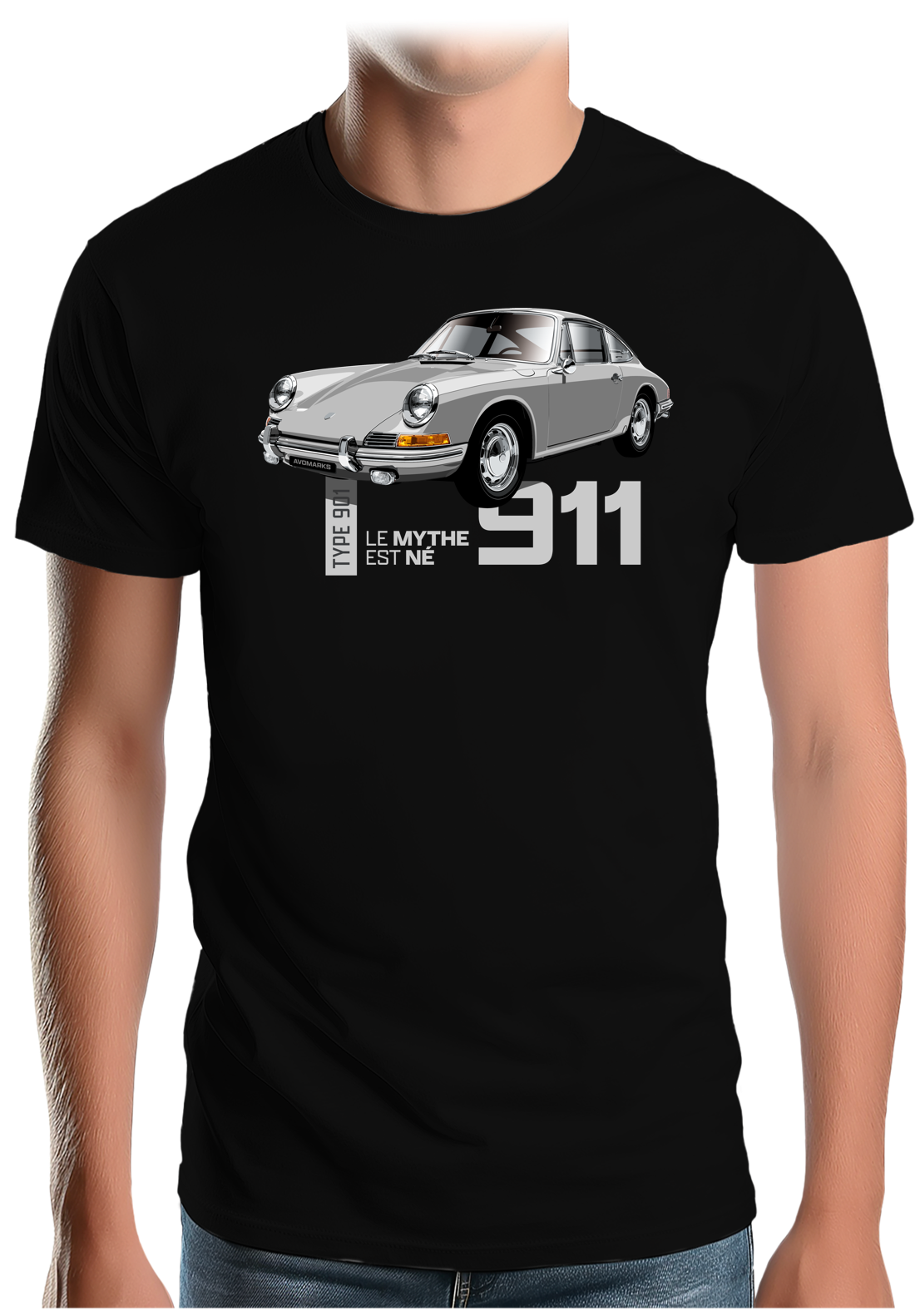 T-Shirt Homme Voiture 901 Le mythe est né