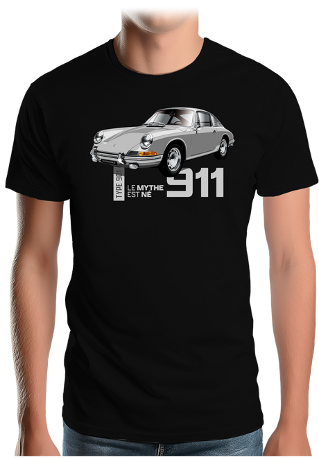 T-Shirt Homme Voiture 901 Le mythe est né