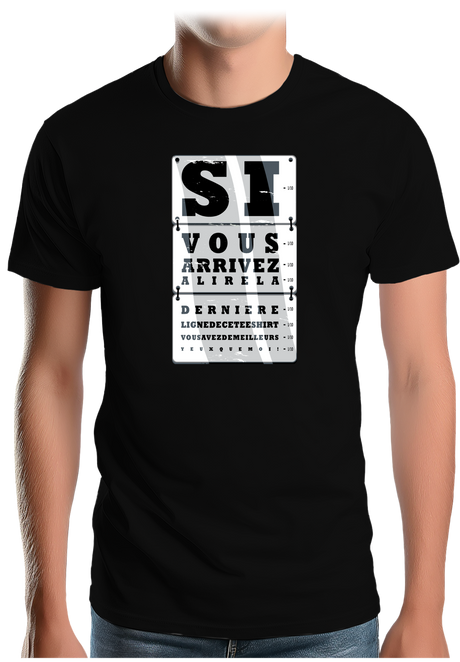 T-Shirt Homme Si vous arrivez à lire