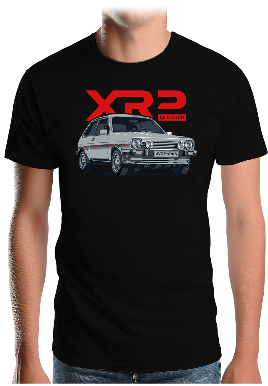 T-Shirt Homme Voiture Fiesta XR2 1,6L