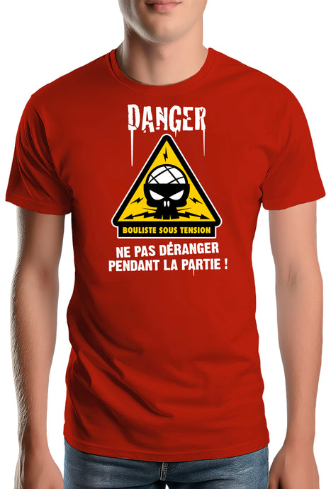 T-Shirt Homme Bouliste sous tension