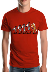 T-Shirt Homme Fin De Cavale zèbre et cheval