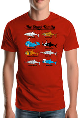 T-Shirt Homme La famille requin