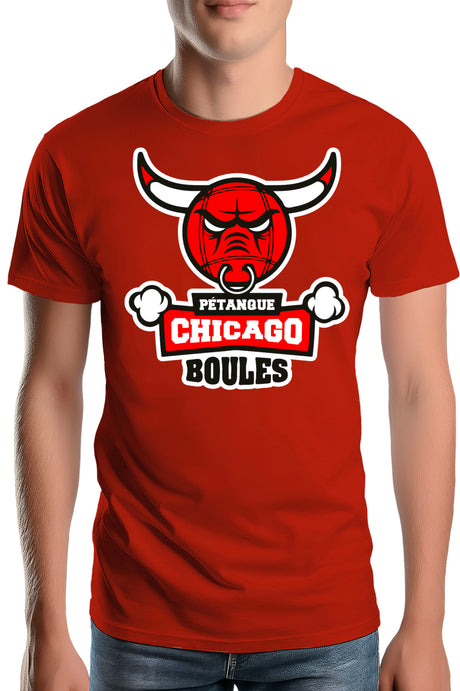 T-Shirt Homme Pétanque de Chicago
