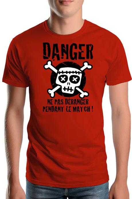T-Shirt Homme Danger Match ne pas déranger