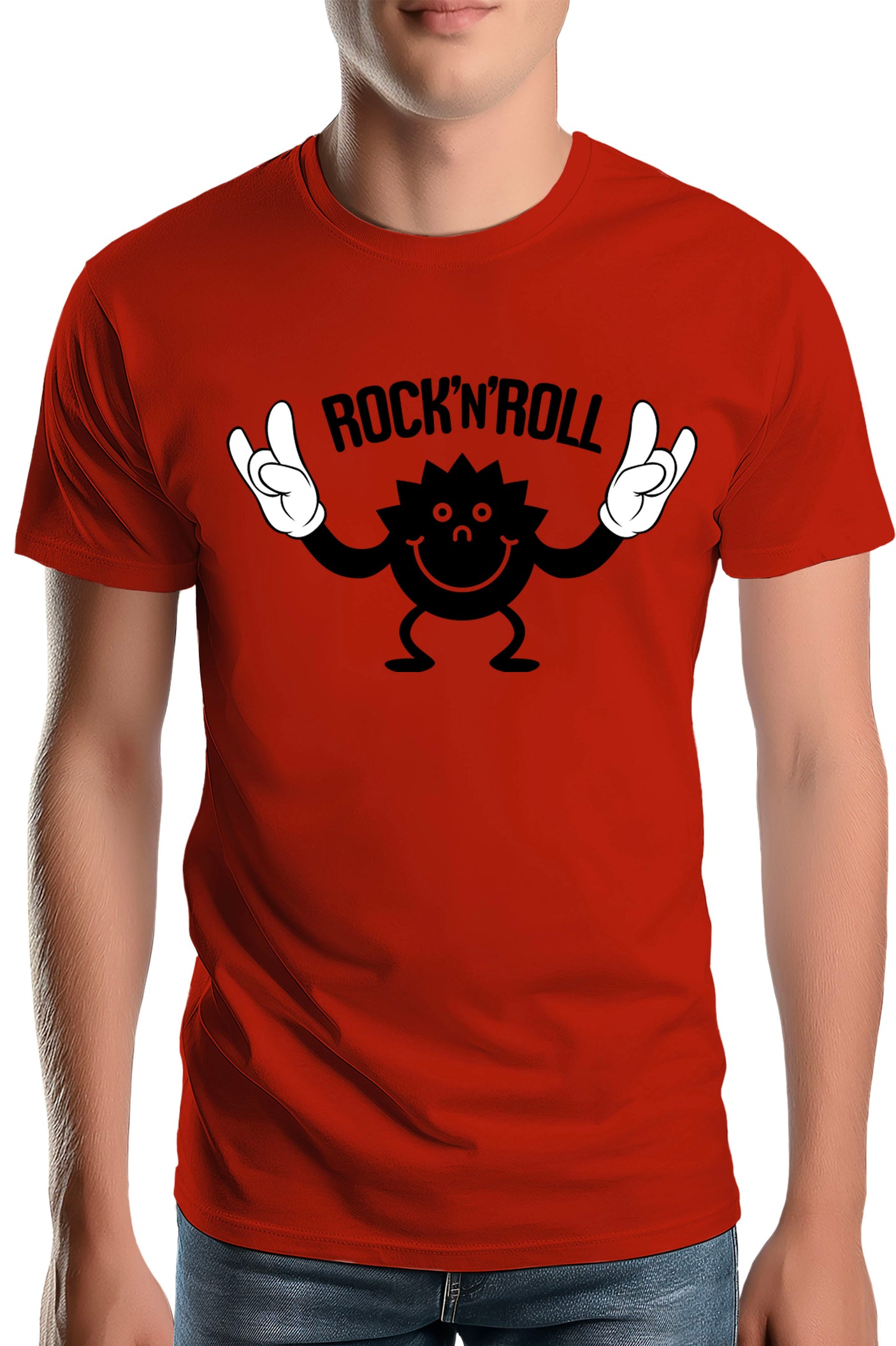 T-Shirt Homme Smile Rock N Roll