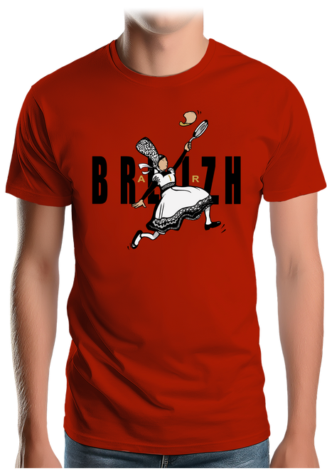 T-Shirt Homme Crêpes bretonnes sportives