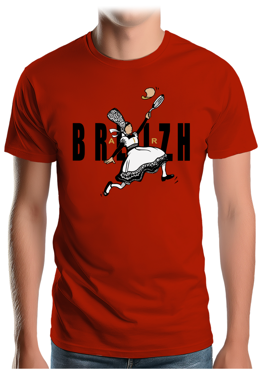 T-Shirt Homme Air Breizh les crêpes bretonnes sportives