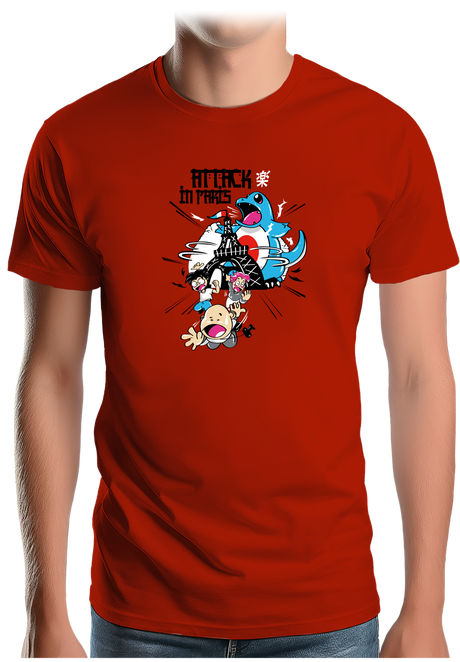 T-Shirt Homme Attack In Paris Carapuce
