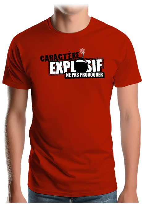 T-Shirt Homme Caractère explosif