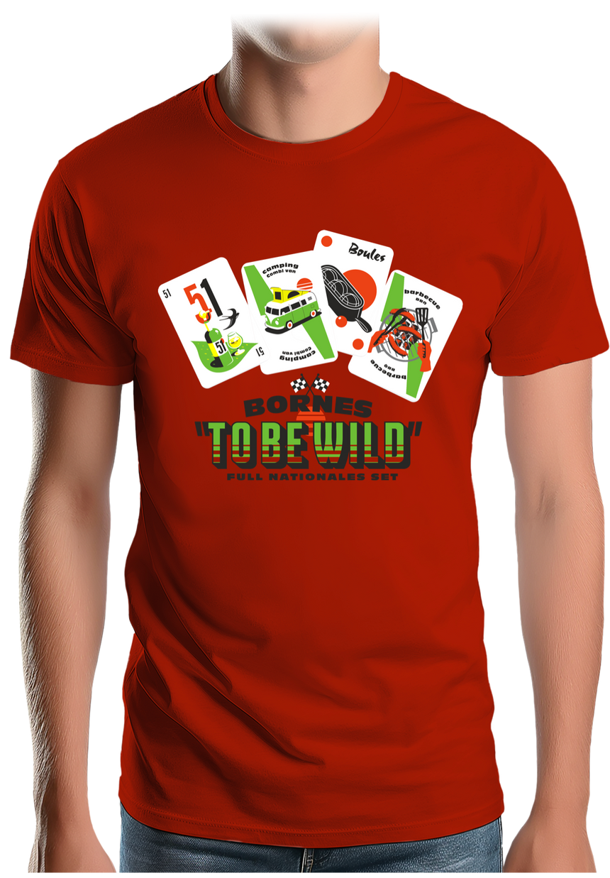 T-Shirt Homme Alcool, Pétanque Bornes to be wild
