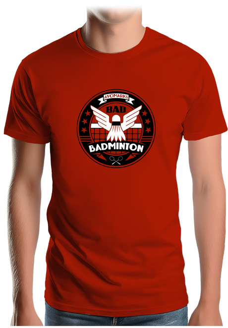 T-Shirt Homme Bad badminton university