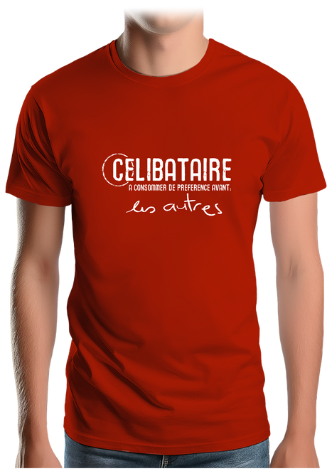 T-Shirt Homme Célibataire à consommer avant les autres