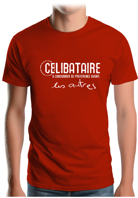 T-Shirt Homme Célibataire à consommer avant les autres