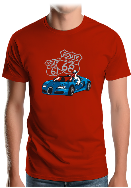 T-Shirt Homme La Route de Molsheim