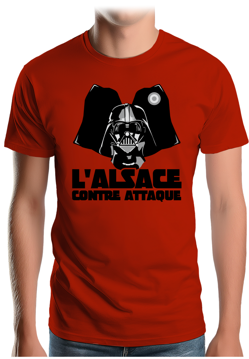 T-Shirt Homme L'Alsace contre attaque